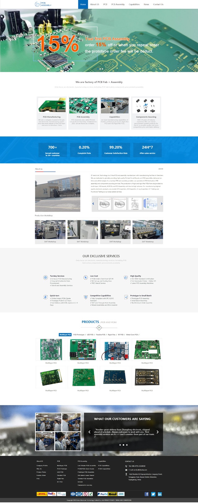九龍坡PCB/PCBA外貿(mào)營(yíng)銷(xiāo)網(wǎng)站建設(shè)案例 